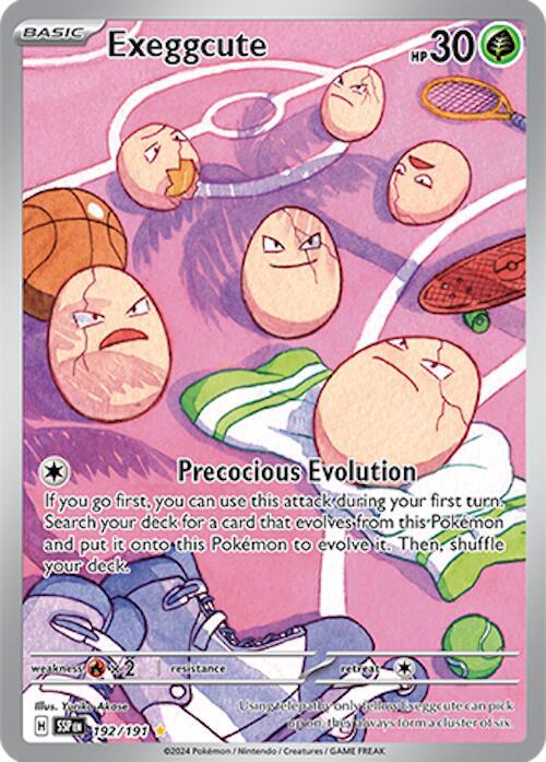 Exeggcute Illustration Rare SV08: Surging Sparks 192/191 NM