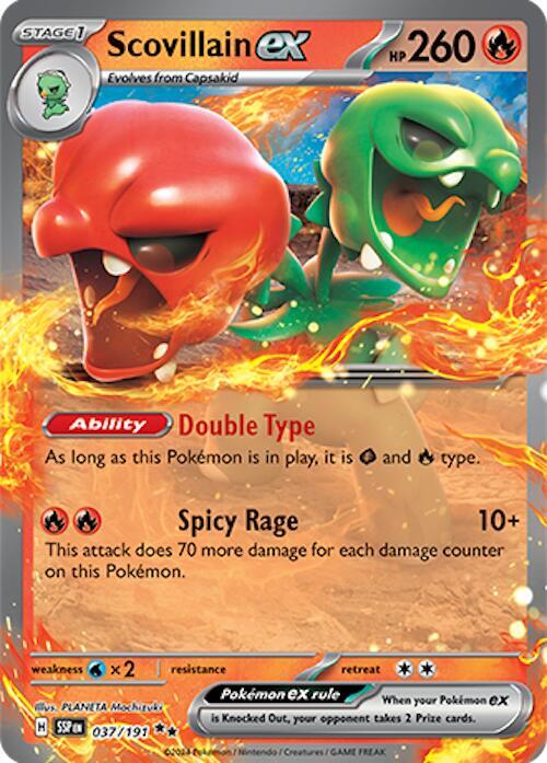 Scovillain ex Double Rare SV08: Surging Sparks 037/191 NM