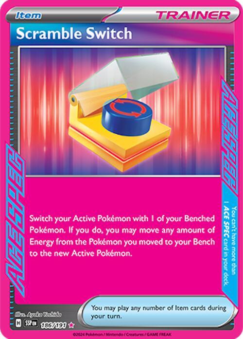 Scramble Switch ACE SPEC Rare SV08: Surging Sparks 186/191 NM