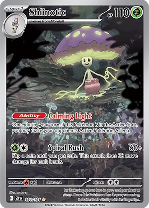 Shiinotic Illustration Rare SV08: Surging Sparks 194/191 NM