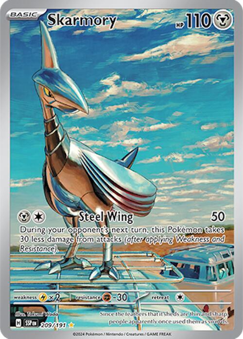 Skarmory Illustration Rare SV08: Surging Sparks 209/191 NM