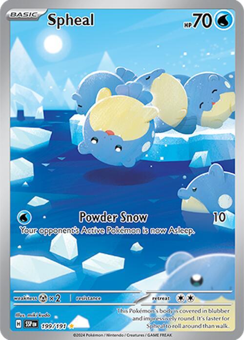 Spheal Illustration Rare SV08: Surging Sparks 199/191 NM