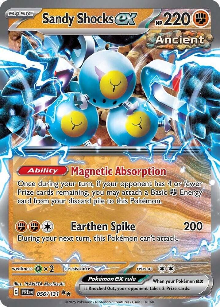 Sandy Shocks ex Double Rare SV: Prismatic Evolutions 056/131 NM
