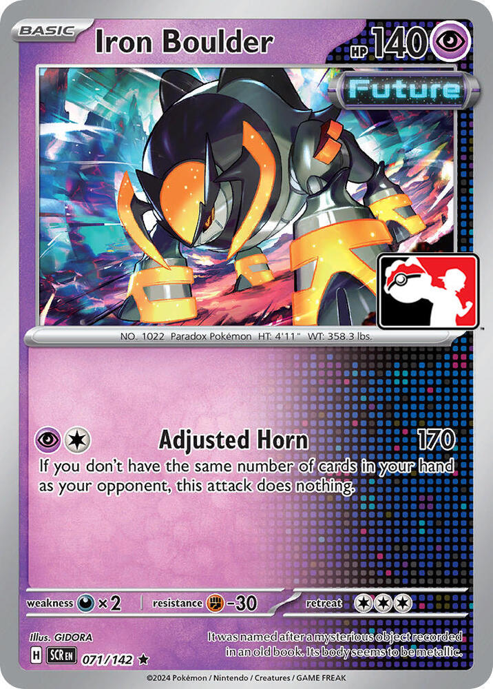 Iron Boulder Rare Prize Pack Series Cards 071/142 NM