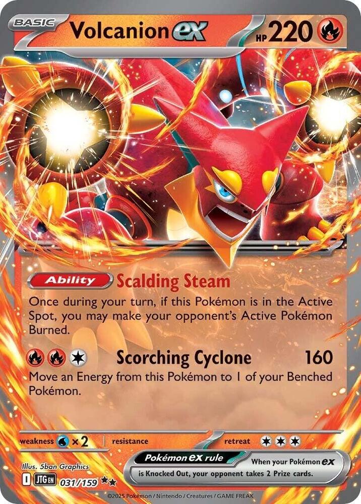 Volcanion ex Double Rare SV09: Journey Together 031/159 NM
