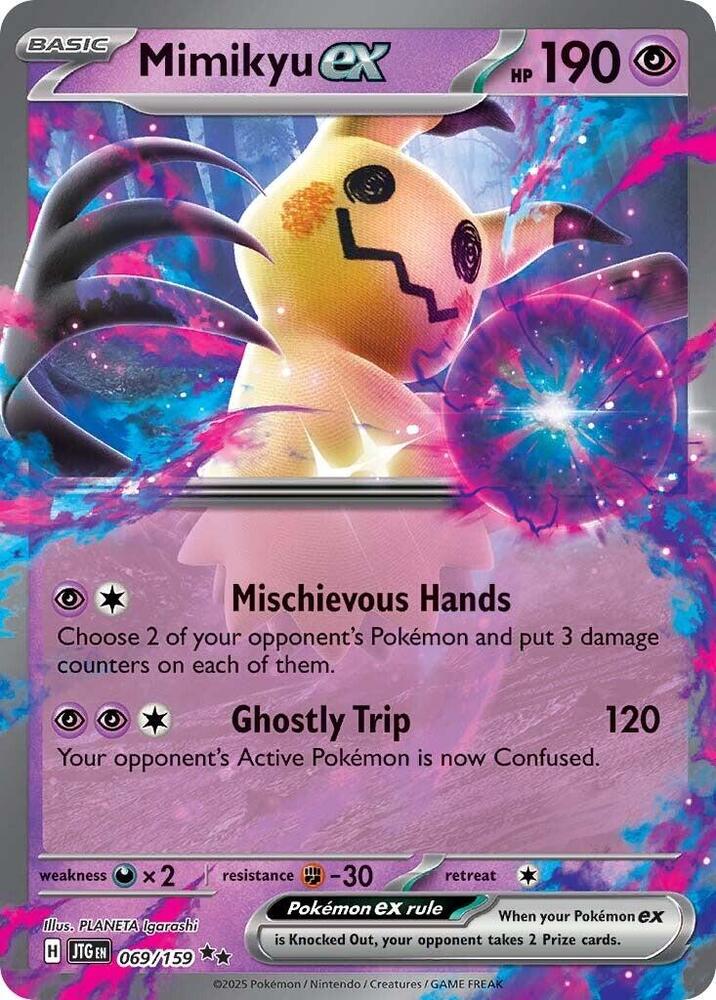 Mimikyu ex Double Rare SV09: Journey Together 069/159 NM