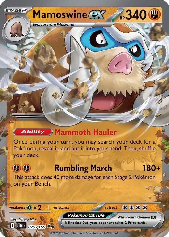 Mamoswine ex Double Rare SV09: Journey Together 079/159 NM