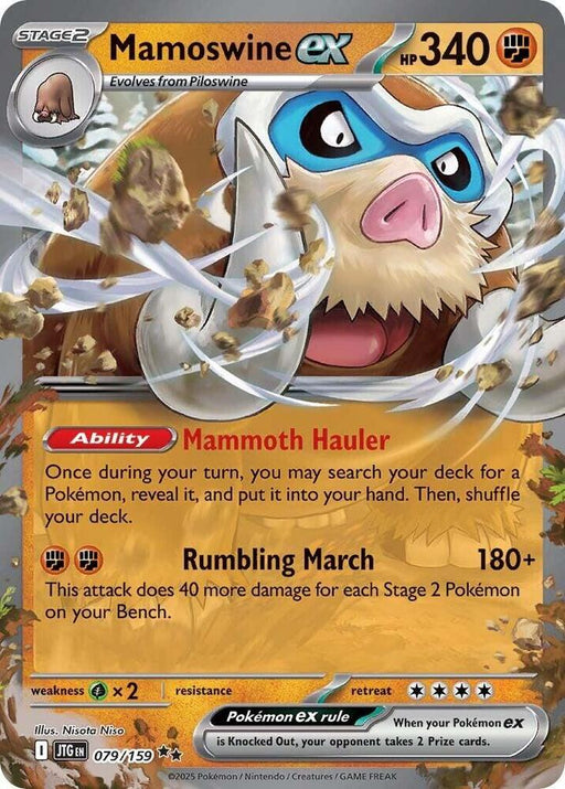 Mamoswine ex Double Rare SV09: Journey Together 079/159 NM