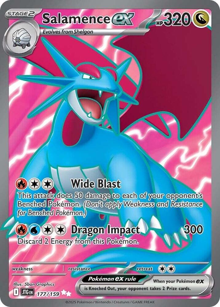 Salamence ex Ultra Rare SV09: Journey Together 177/159 NM