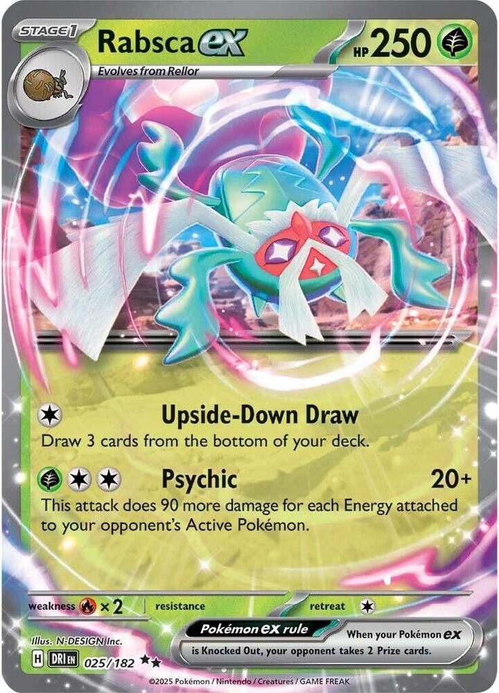 Rabsca ex Double Rare SV10: Destined Rivals 025/182 NM