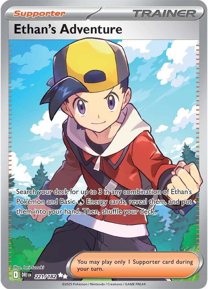 Ethan's Adventure Ultra Rare SV10: Destined Rivals 221/182 NM