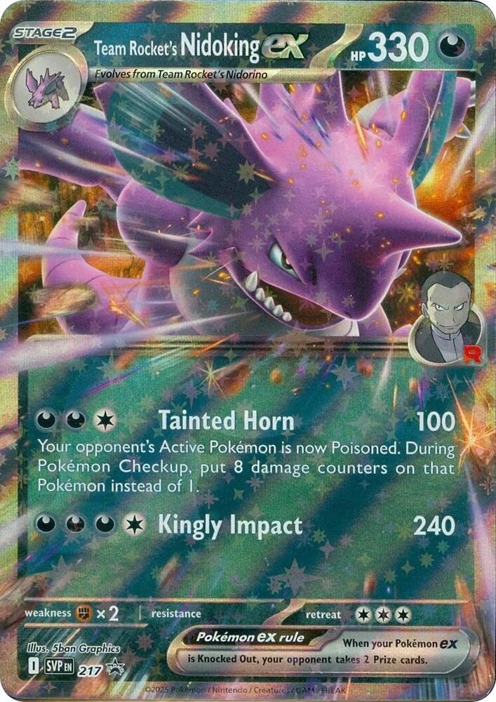 Team Rocket's Nidoking ex Promo SV: Scarlet & Violet Promo Cards 217 NM