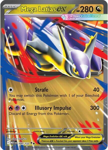Mega Latias ex Double Rare ME01: Mega Evolution 100/132 NM
