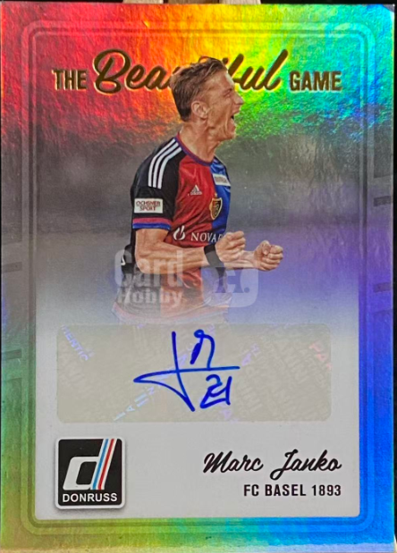 2016-17 Panini Donruss Soccer Marc Janko The Beautiful Game Autograph – FC Basel