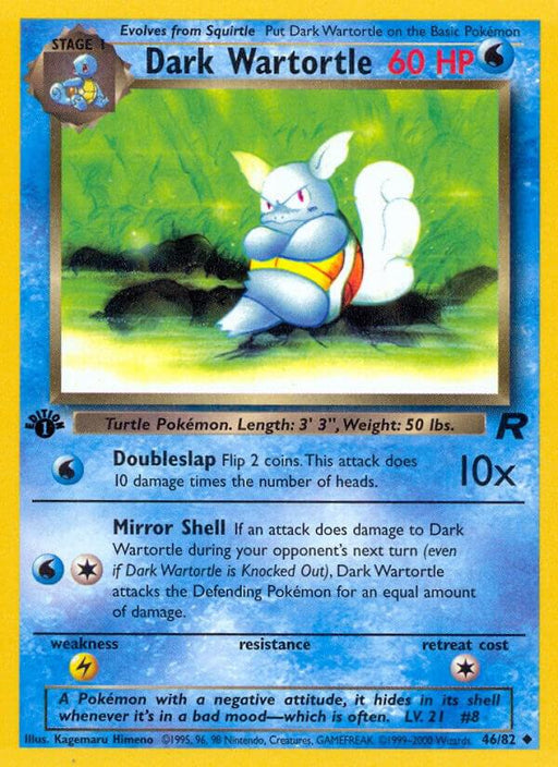 Dark Wartortle Uncommon Team Rocket 46/82 NM