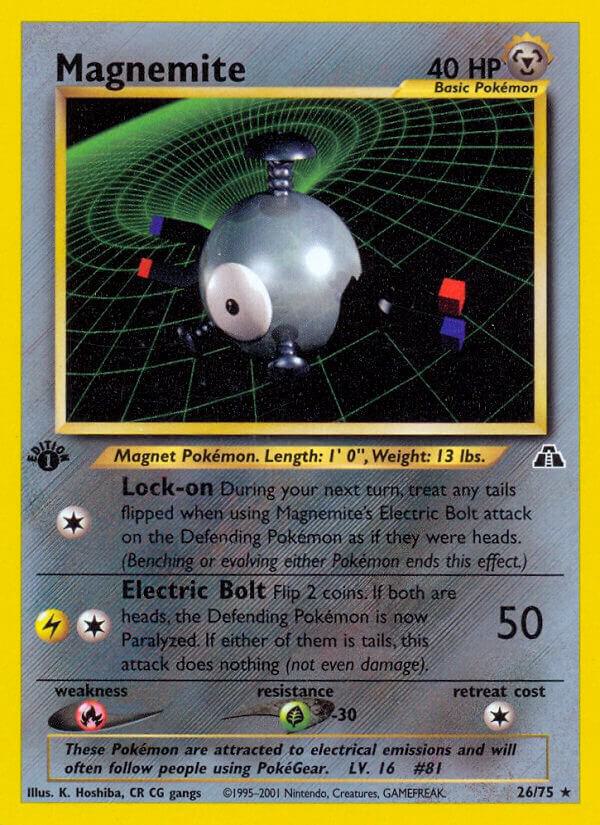 Magnemite () Rare Neo Discovery 26 LP