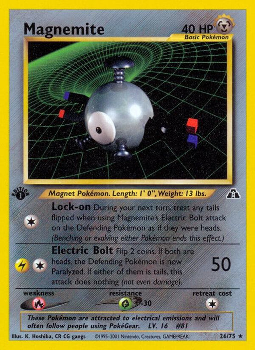 Magnemite () Rare Neo Discovery 26 LP