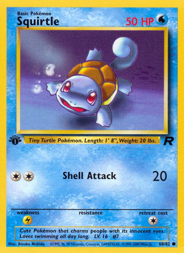 Squirtle Common Team Rocket 68/82 LP