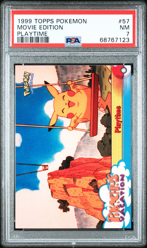 Movie Edition Topps Pokemon The Movie Edt 57 NM PSA 7