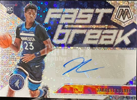 2019-20 Panini Mosaic Fast Break Jarrett Culver Rookie Autograph – FB-JCV
