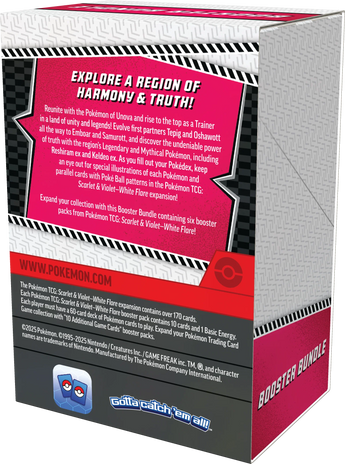 Pokémon trading card game booster bundle packaging with text and branding.
