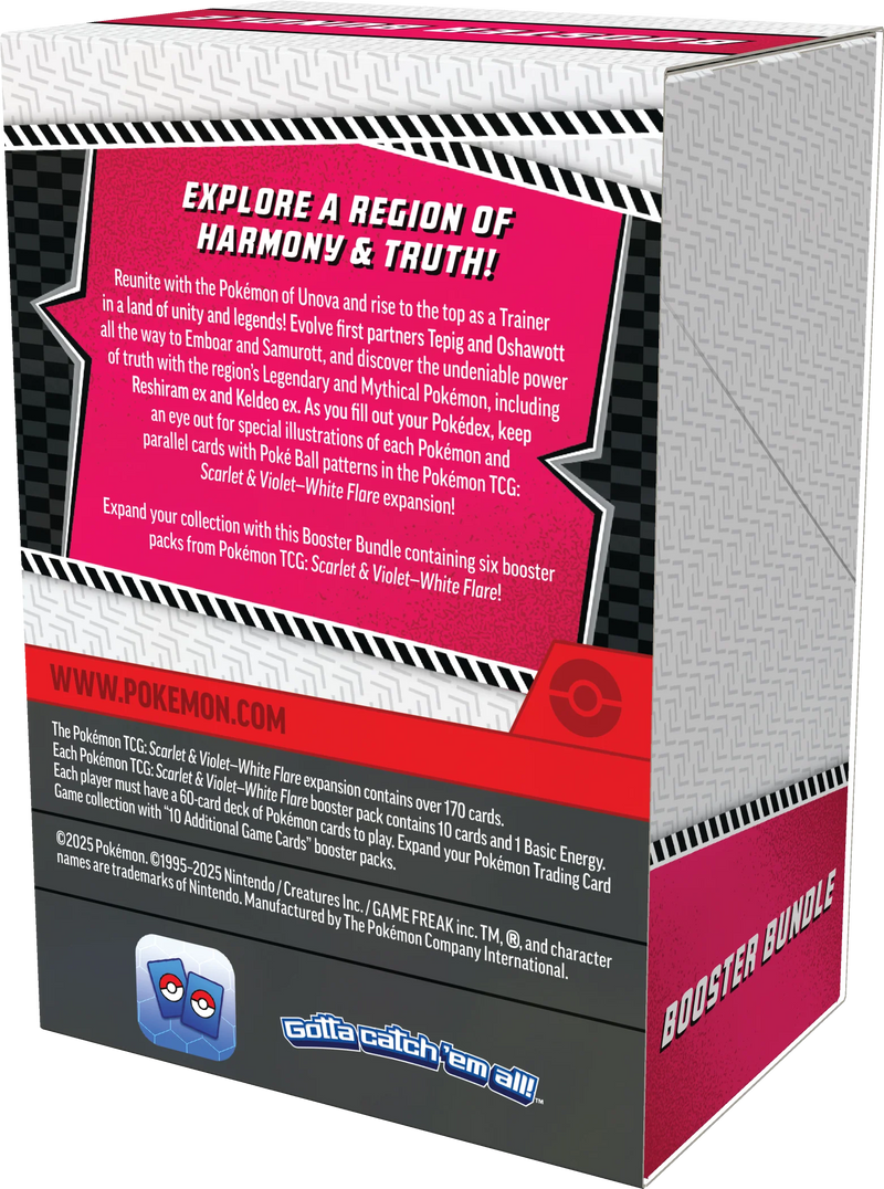 Pokémon trading card game booster bundle packaging with text and branding.