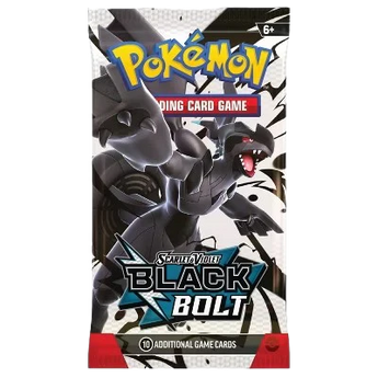 Pokémon trading card game pack featuring Black Bolt with Pokémon logo.
