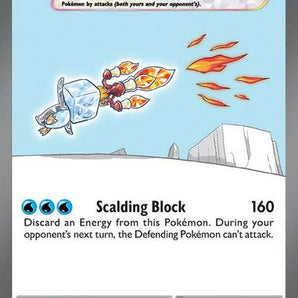 Eiscue ex #222 Pokemon Obsidian Flames Mint Condition