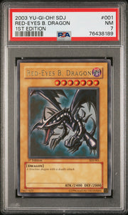 Red-Eyes B. Dragon Yu-Gi-Oh! Starter Deck: Joey 001 NM PSA 7