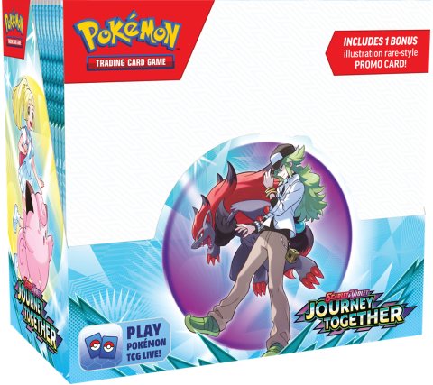Pokémon trading card game box with character illustration and Pokémon logo.