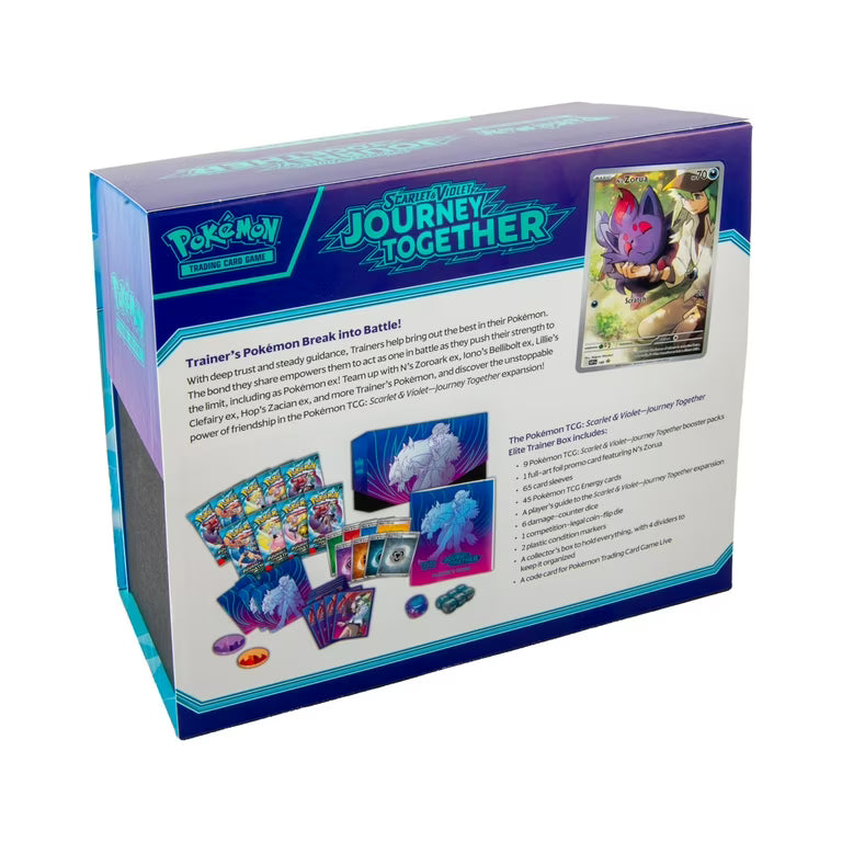 Pokémon trading card game box with artwork and text on a white background