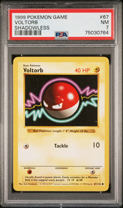 Voltorb Pokemon Game 67 NM PSA 7
