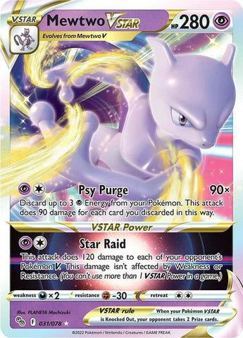 Mewtwo VSTAR #31 Pokemon Go Mint Condition