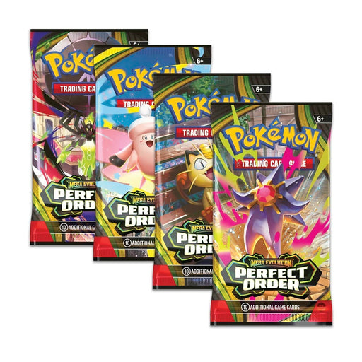 Pokémon trading card packs on a white background