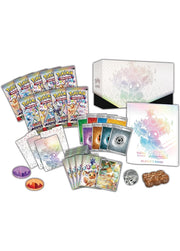 Collection of trading cards and packaging on a white background