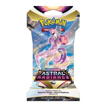 Pokémon Astral Radiance trading card game booster pack on a white background