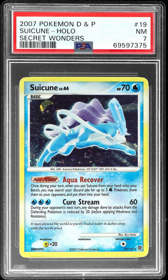 Suicune PSA 7 Pokémon Diamond & Pearl