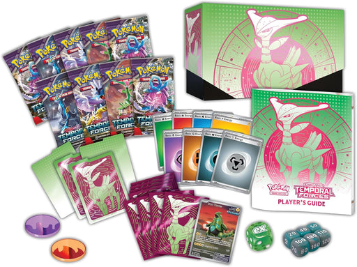Collection of Pokémon trading cards and accessories on a white background