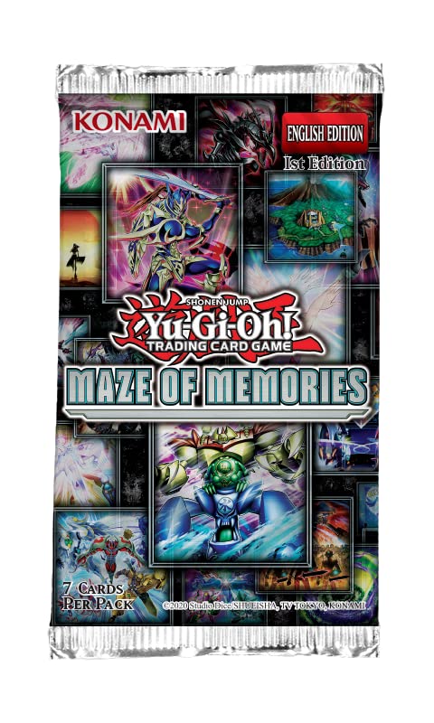 Yu-Gi-Oh! Trading Card Game packaging with Konami branding and card images.