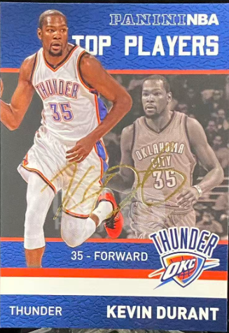 2015-16 Panini NBA Top Players Kevin Durant #2 – Oklahoma City Thunder