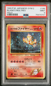 Blaine'S Moltres Pokemon Japanese Gym 2 146 NM PSA 9