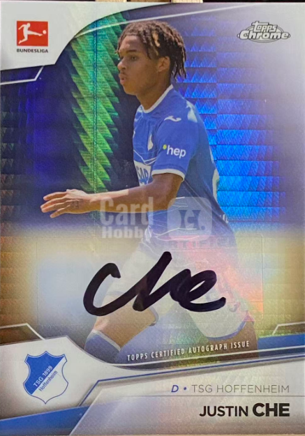 2022-23 Topps Chrome Bundesliga Justin Che Prism Autograph /165 #BCA-JC – 84/165