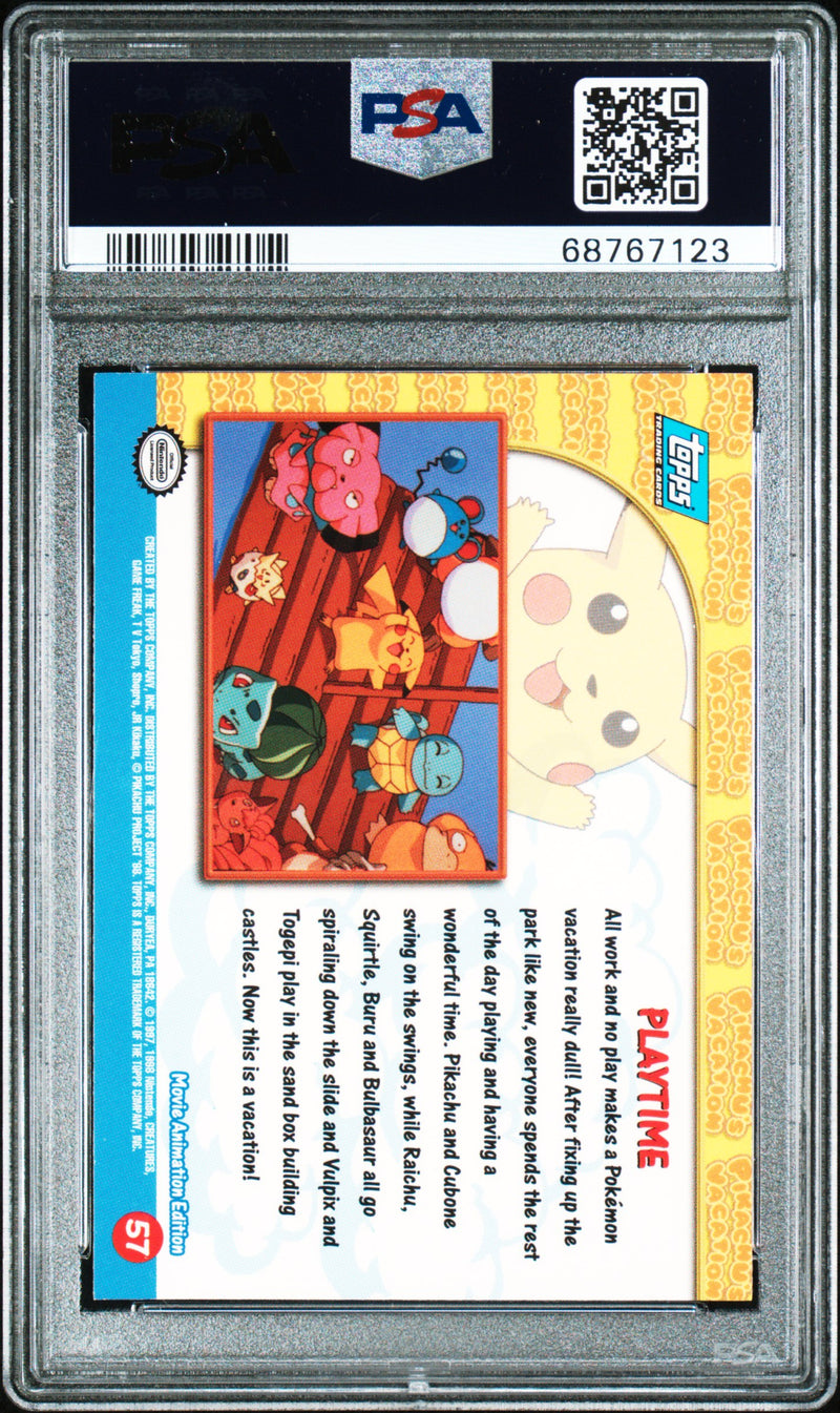 Movie Edition Topps Pokemon The Movie Edt 57 NM PSA 7 (Back)