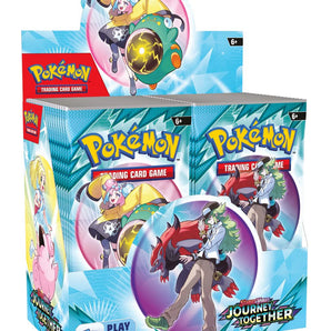 Pokémon trading card game packaging with character illustrations on a white background