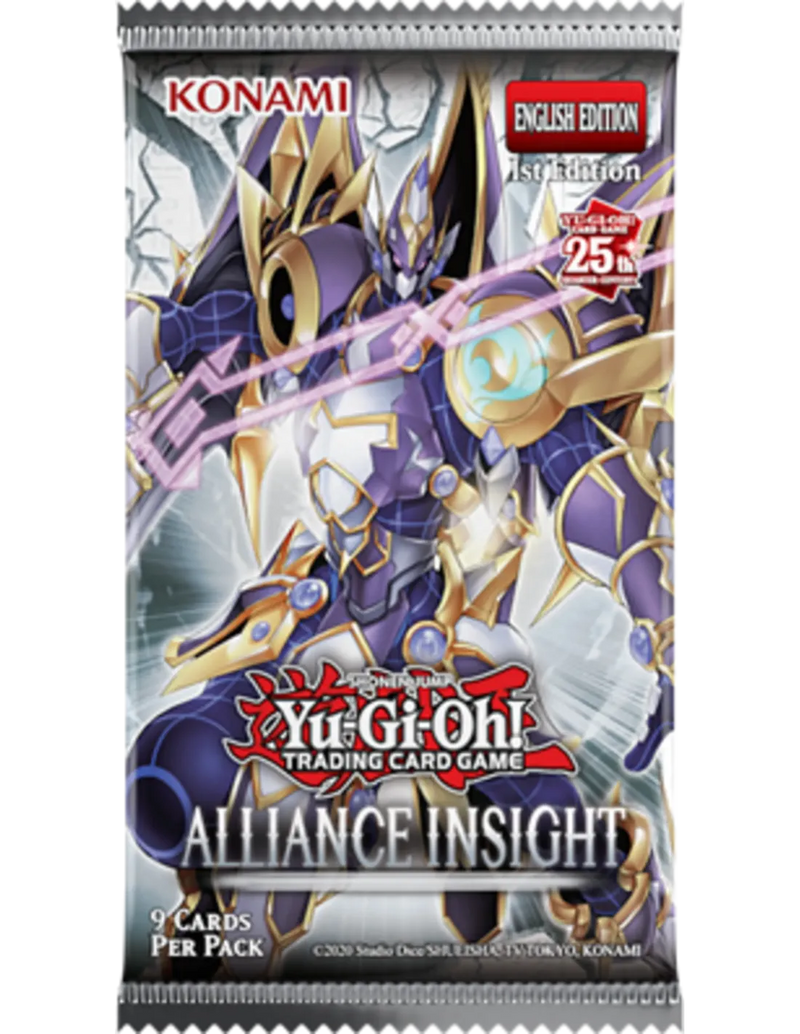 Yu-Gi-Oh! trading card game pack with character illustration and Konami branding.